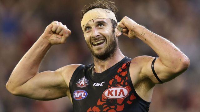 Triumph and relief. Jobe Watson