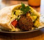 Falafel pita pocket.