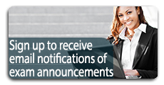 Get Email Notifications of Exam Annoncements