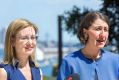 Premier Gladys Berejiklian (right) with Local Government Minister Gabrielle Upton. The court ruling against the merger ...