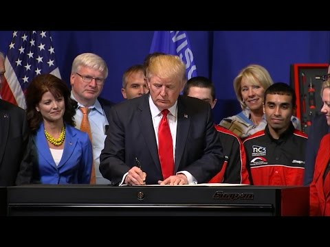 President Donald Trump full spech from Kenosha, Wisconsin Snap-on Tools headquarters 4/18/2017