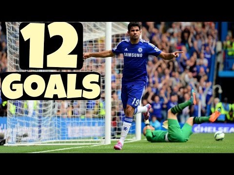 Diego Costa ● All 12 Goals for CHELSEA - 2016/17