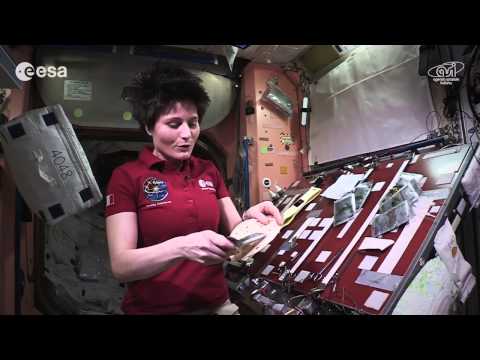 Cooking in space: whole red rice and turmeric chicken