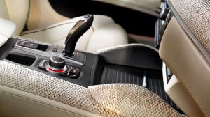 A unique BMW Individual interior trim made from salmon skin.