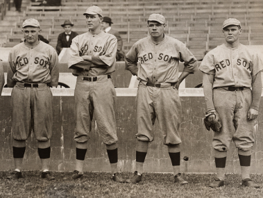 Babe Ruth and other Red Sox pitchers