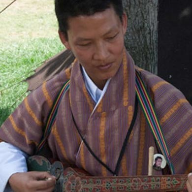 Sonam Dorji Performs at the 2008 Smithsonian Folklife Festival