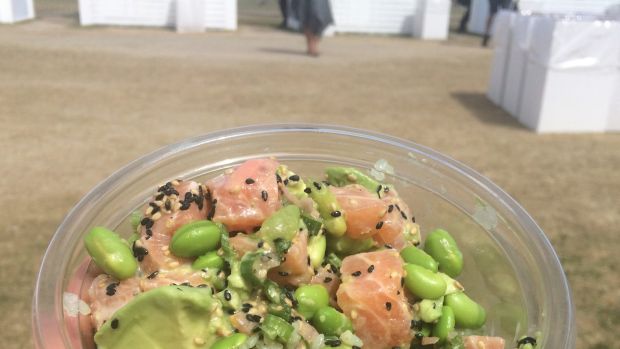 Swwetfin's poke: One of Coachella's best dishes.