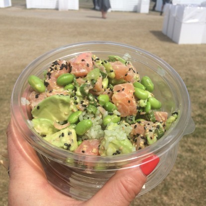 Sweetfin Poke: One of the best dishes found in the VIP ten at Coachella 2016.