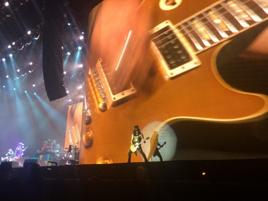 Slash plays with Guns'n'Roses at Coachella.