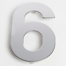  - Sandleford 130mm Chrome Plated Stainless Steel Numeral - House Numbers