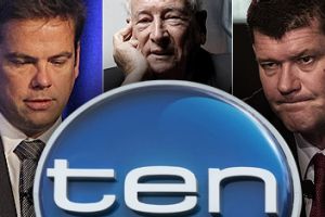 Channel Ten's saviours? Lachlan Murdoch, Bruce Gordon, James Packer.