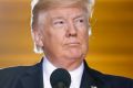 President Donald Trump speaking on Capitol Hill in Washington.