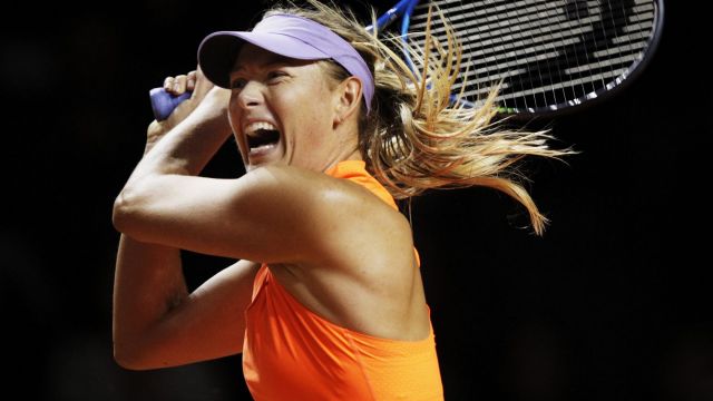 Nervous return: Maria Sharapova.