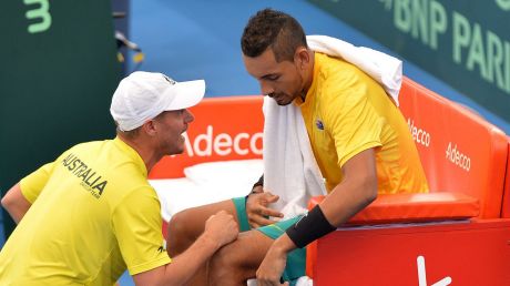 Lleyton Hewitt has plenty of faith in Nick Kyrgios' clay court game.