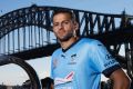 Blue power: Bobo with the A-League trophy.