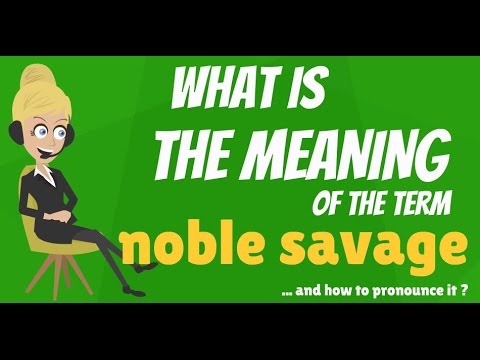 What is NOBLE SAVAGE? What does NOBLE SAVAGE mean? NOBLE SAVAGE meaning & explanation