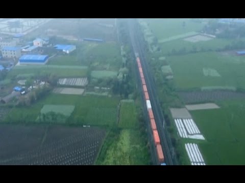 Europe-bound Freight Train Arrives in Northwest China’s Xinjiang