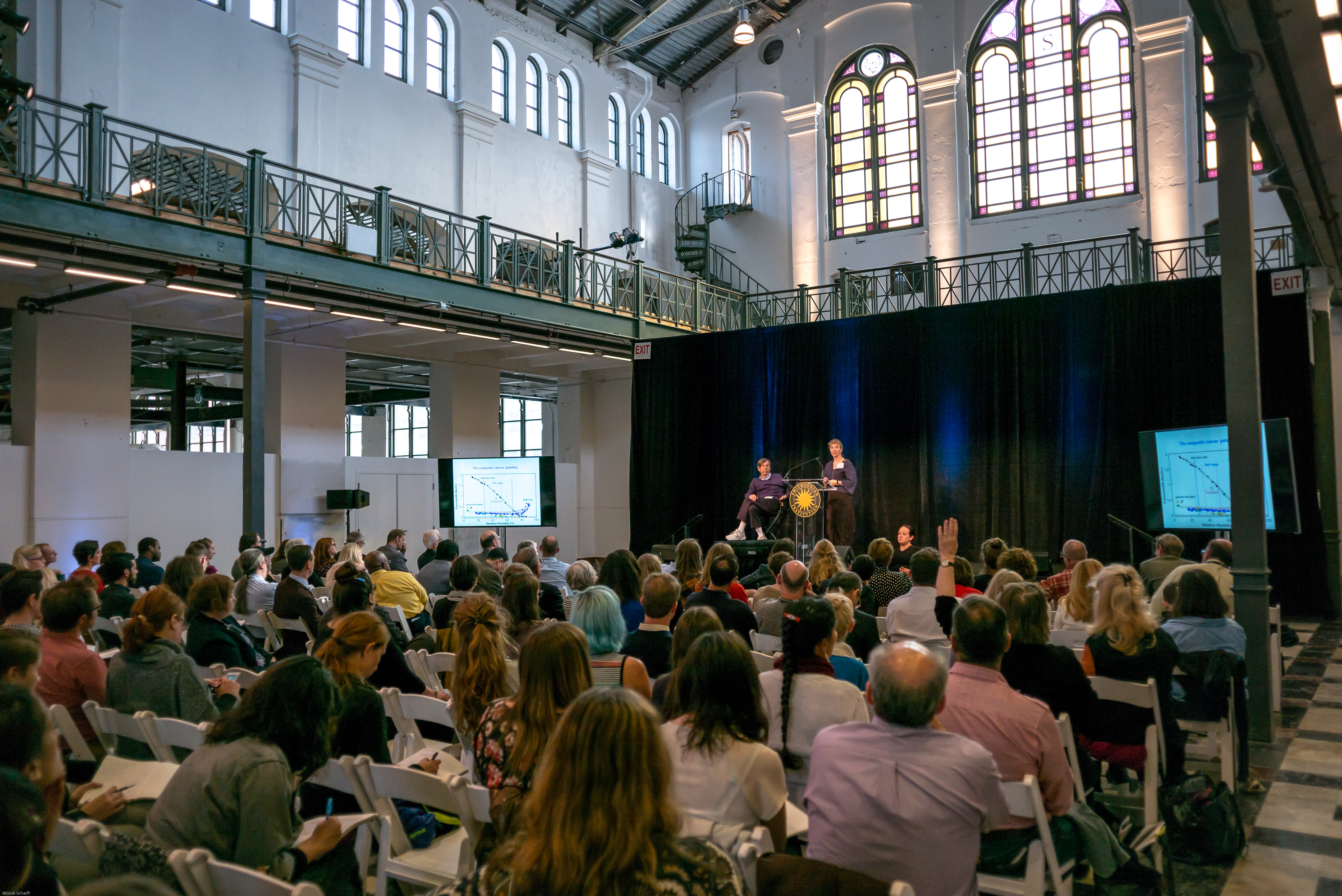 Mechanics of Art Materials Seminar and Symposium crowd shot