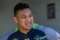 Canberra Raiders player Josh Papalii.