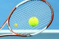 Tennis racquet and ball