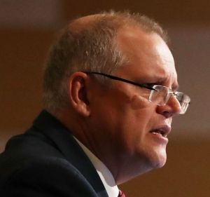 Treasurer Scott Morrison speaks to the Australian Business Economists forum in Sydney.