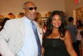 Bill Cosby and Evin Cosby attends the launch of the pb&Caviar store on August 7, 2008 in New York City.