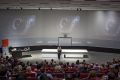 LIGO director Professor David Reitze speaking about gravitational waves in the Harry Messel theatre, Sydney Nanoscience ...