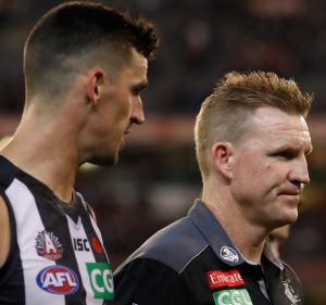 Captain and coach: Scott Pendlebury and Nathan Buckley.