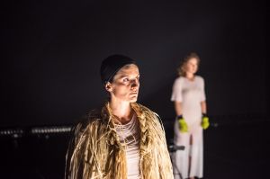 Luisa Hastings Edge in The Rabble's production <i>Joan</i>.