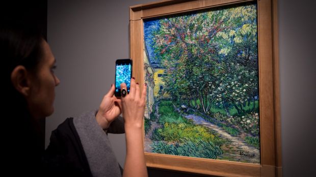 Raw power: Vincent Van Gogh's 1889 painting <i>The garden of the asylum at Saint Remy</i>, part of the NGV's Winter ...