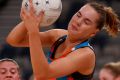 MELBOURNE, AUSTRALIA - MARCH 25: Keira Austin of Canberra Giants catches the ball during the round six ANL match between ...