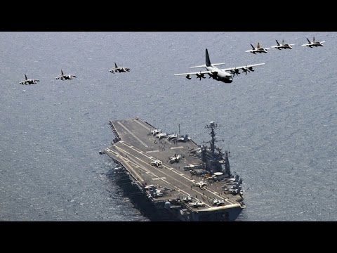 U.S. NAVY STRIKE FLEET APPROACHING NORTH KOREA PENINSULA ⚠