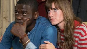 Daniel Kaluuya and Allison Williams in a scene from the film Get Out. 