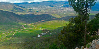 Pichi Richi Park: Clifftop view of the Flinders Ranges