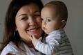 Bed rest after waters broke: Rachel Dale with her baby, Micah.