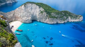 Navagio Bay is one of the most popular spots to visit on the Greek island of Zakynthos.