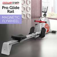 Powertrain Magnetic Flywheel Rowing Machine Silver