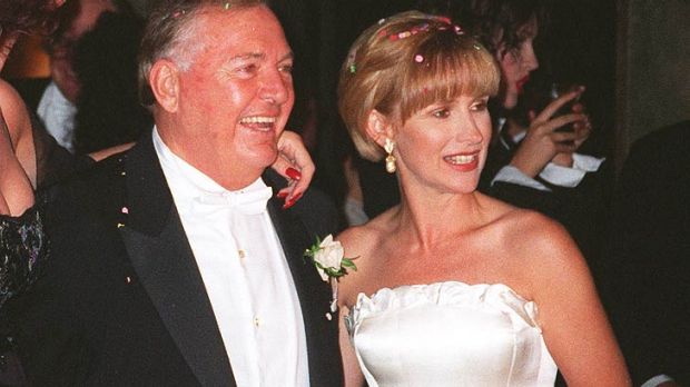Alan Bond and Diana Bliss captured on their wedding day in 1995.