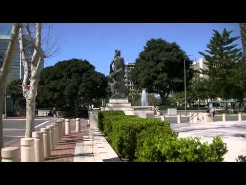 Walking in Part of Downtown Santa Ana, California