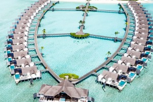 The overwater villas at Per Aquum Niyama, Maldives.