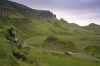 The imposing Quiraing hills are a highlight of driving around Scotland's  Trotternish Peninsula.