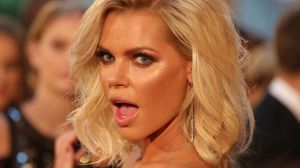 Sophie Monk arrives at the 2017 Logie Awards. 