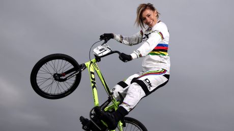 BMX star Caroline Buchanan wants to turn her projected silver medal into Olympic gold.