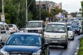 "Who can resist the invitation to complete a missing link?" Bumper-to-bumper traffic on Rosanna Road in Heidelberg. 