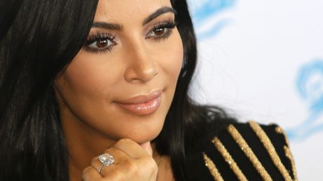 Kim Kardashian's make-up is always set to perfection.