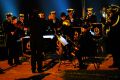 Chris Latham conducting a movement from The Gallipoli Symphony at Anzac Cove before the Dawn Service.