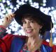 Kathy Lette receiving her honorary doctorate at the University of Wollongong this month.