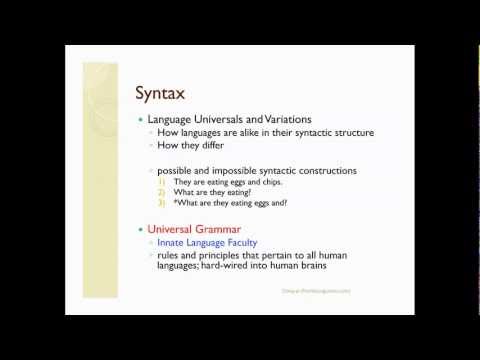 Intro to Syntax