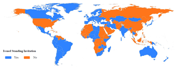 Map of the Standing Invitations