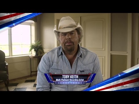 Country music star Toby Keith honors America’s troops